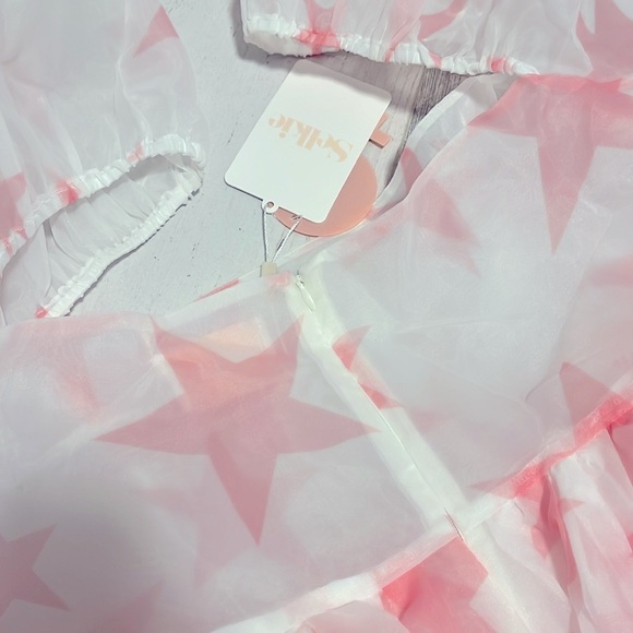 Selkie French Puff Dress in Powdered Star size 4X - Picture 8 of 10